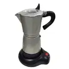 6 Cup Electric Espresso Latte Coffee Maker Italian Percolator Mocha Moka Pot EU