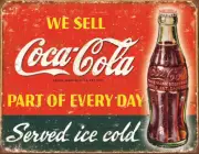 New Tin Signs Coca Cola Part of Every Day 1820