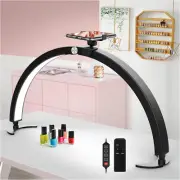 Half Moon Light for Nail Desk with Phone Stand, 29Inch 40W Nail Tech Light, N...