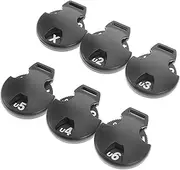 BELLIFFY 6pcs Golf Golf Club Identification Tag Interchangeable Golf Tags Golf Club Number Label Golf Club Number Tag Golf Club Headcover Number Head for Golf Clubs