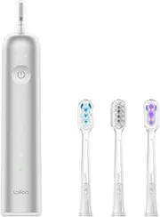 [Laifen] Wave Electric Toothbrush, Oscillation & Vibration Sonic Electric Toothbrush for Adults with App, 3 Brush Heads, IPX7 Waterproof Magnetic Rechargeable Travel Powered Toothbrush (Aluminum Alloy)