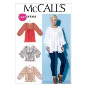 McCall's M7325 Misses' Gathered Tops & Tunic Pattern 16 - 26 - FREE POSTAGE
