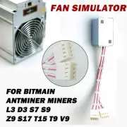 1X 4 pin Fan Simulator for Bitmain Antminer Miners L3 D3 S7 S9 Z9 S17 T15 T9 V9