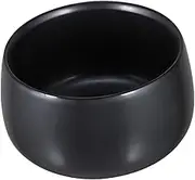 Alipis Japanese Matcha Tea Ceremony Bowl Pottery Tea Residue Cup Black Ceramic 610ml Elegant Tea Utensils for Cleaning