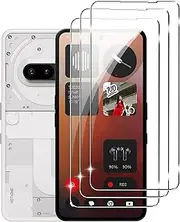 (3 Pack) Designed for Nothing phone 3a /3a pro/CMF Phone 2 Pro Screen Protector,Tempered Glass Flim,Anti-Scratch,Bubble Free,Case Friendly