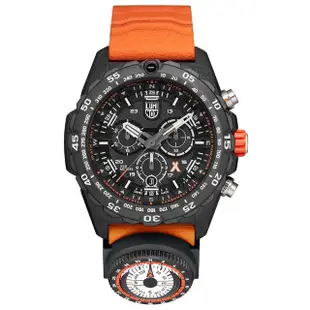 【LUMINOX 雷明時】Bear Grylls Survival 貝爾求生系列三眼計時腕錶 瑞士錶(3749)