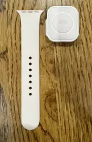 Apple Watch Sport Band Strap (M/L) 40mm Pink Sand Extension Side + Watch Sleeve
