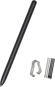 Galaxy Tab S7 FE S Pen Replacement Stylus Pen for Samsung Galaxy Tab S7 FE, Tab S7, SM-T730, SM-T733, SM-T736B Touch Pen (withoutBluetooth) + Tips/Nibs(Mystic Black)