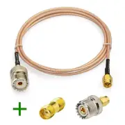 SMA UHF Connector Adapter RG316 Copper Cable For Baofeng CB Handheld Radio J