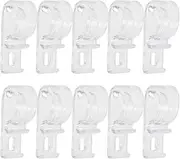 DECHOUS 10pcs Curtain Hook Vertical Blinds Plastic Roller Blind Clips Bead Chain for Roller Blinds Roman Roller Blinds p Clip Blinds & Shades Blinds for Windows White Venetian pom Rome
