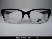 在飛比找Yahoo!奇摩拍賣優惠-信義計劃 眼鏡 NIKE 7843AF 膠框 下透明色方框 