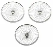 NEW! 20" ORIGINAL FRONT,COASTER, OR FREEWHEEL IN 72 SPOKE CHROME IN 3/8 AXLE.
