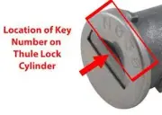 1 x Thule Roof Rack Key Ski Rack Key "N" Series Replacement -N001 To N200