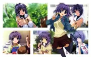 Anime clannad girls fujibayashi ryou Playmat Game Mat Desk