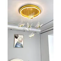在飛比找ETMall東森購物網優惠-法式北歐輕奢主臥室吸頂燈溫馨浪漫蝴蝶燈現代簡約兒童房吸頂燈具