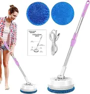 MOP Electric - 180 Degree Rotation Round Round Spin Mop | Wireless Electric Spin Mop, Cordless Floor Clean | Passable Buyable Convenient For Laminate/Hardwood/Square Kitchen