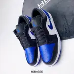 【NIKE 耐吉】AIR JORDAN 1 LOW BLUE TOE 皇家藍 小閃電(553558-140)