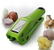 Simposh Garlic Press | Easy Clean Mincer Crusher w/ Removable Steel Press Plate