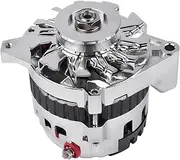 AP02 220A 12V Chrome Alternator 1 Wire Compatible For Chevy GM BBC SBC 305 350 396 454 1985-1993