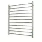 Radiant Polished 900 x 1100mm Round Heated Towel Rail (Left Wiring) RTR05LEFT