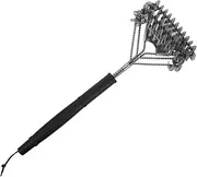 Cleaning Brush Grill Cleaning Tools Grill Scraper for Outdoor Grill Cleaner Brush Barbecue Scrubbers Brush Grill Mat Barbecue Tableware Wire Brush for Grill Stainless Steel Silver