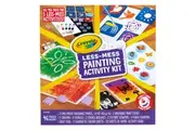 46pc Crayola Less Mess Painting Craft Colouring Activity Kit Kids Children 4y+