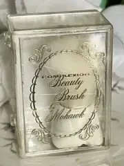 VINTAGE COLLECTIBLE MOHAWK COMPLEXION BEAUTY BRUSH WHITE BRISTLES NEW