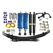 4"+3" Complete Strut Lift Kit Raw Leaf Lovell Coil Arm for Mitsubishi Triton MQ