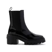 [Stuart Weitzman] Stuart Weitzman-Black Soho Patent Leather Chelsea Boots-Donna 40 IT