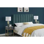 Megan Bed Head Peacock Teal - Queen