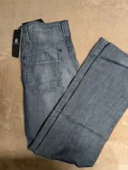 Rock And Republic Devious Straight Leg Blue Jeans Mens Size 32x34 Denim