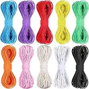 131 Yards Multicolor Beading Elastic Cord 1mm for Jewelry Making and Sewing Elastic Stretch Bead Cord for Sewing and Bracelets, Necklace, Jewelry Making