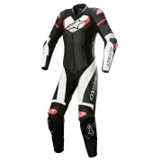 Stella Gp Plus 1Pc Leather Suit Black White Bright Red