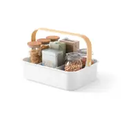 Umbra Bellwood Stackable Bin Large White & Natural 35x26x13cm