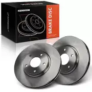 2x New Front Disc Brake Rotors for Nissan Quest INFINITI M45 Q45 V8 4.5L V6 3.5L (for: Nissan)