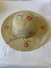 Seed Heritage Floral Embroidered Floppy Hat BNWT