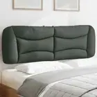 vidaXL Headboard Cushion Dark Grey 153 cm Fabric BMG