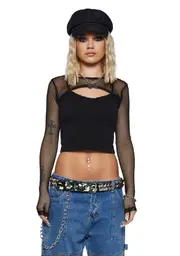 [The Grave Girls] Body Language Tank And Shrug Set
