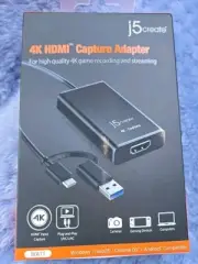 j5Create JVA11 4K HDMI Video Capture Adapter for Windows/macOs/ChromeOS /Android