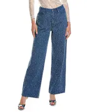 rag & bone Logan Mid Tweed Mid-Rise Wide Leg Jean