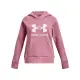 【UNDER ARMOUR】UA 女童 Rival Fleece Big Logo帽T_1379615-697(粉)