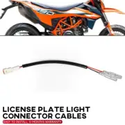 2 Wires License Plate Light Adapter Leads Connector For 690 1050 1290 SMCR ADV/R