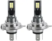 1/2pcs LED Headlight Kits 3030-12LED DC12V-24V 24W Light LED Bulb H7 H4 white Driving Car Lights Lamps 6000K Car Light