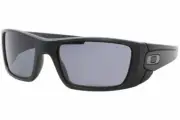 NEW Men's Oakley FUEL CELL Sunglasses Matte Black Grey Lenses OO9014 w/Case
