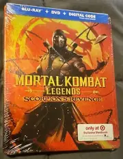 New MORTAL KOMBAT LEGENDS: Scorpions Revenge STEELBOOK(Blu/DVD/ACTIVE Digital)