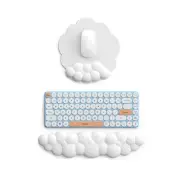 Cloud Keyboard Wrist Rest and Mouse Pad with Wrist Rest Set Ergonomic Cute Ha...