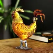 500ml Lead-Free Glass Chicken-Shaped Whiskey Decanter for Liquor Scotch Bourbon