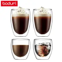 在飛比找momo購物網優惠-【Bodum】PAVINA 雙層玻璃杯兩件組 350cc+2