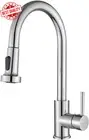 Polished Chrome Kitchen Tap Pull Out 2-Mode Spray 360 Swivel Laundry Sink Faucet
