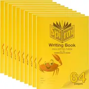 Spirax P160 Writing Book Dotted Thirds 24mm 70gsm 64 Page Crab (10 Pack)